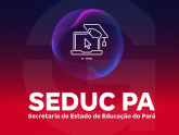 Logotipo do Governo do Pará, Secretaria de Educação, com ícone da bandeira do estado sobre fundo branco