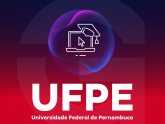 Brasão e sigla da UFPE (Universidade Federal de Pernambuco) em fundo branco
